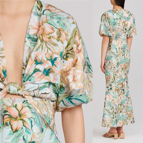 SIGNIFICANT OTHER Floral Linen Maxi Dress - Picture 7 of 9